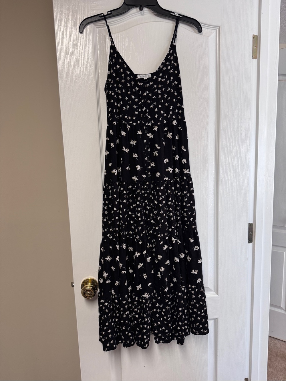 Patrons of Peace Black Floral Maxi Dress